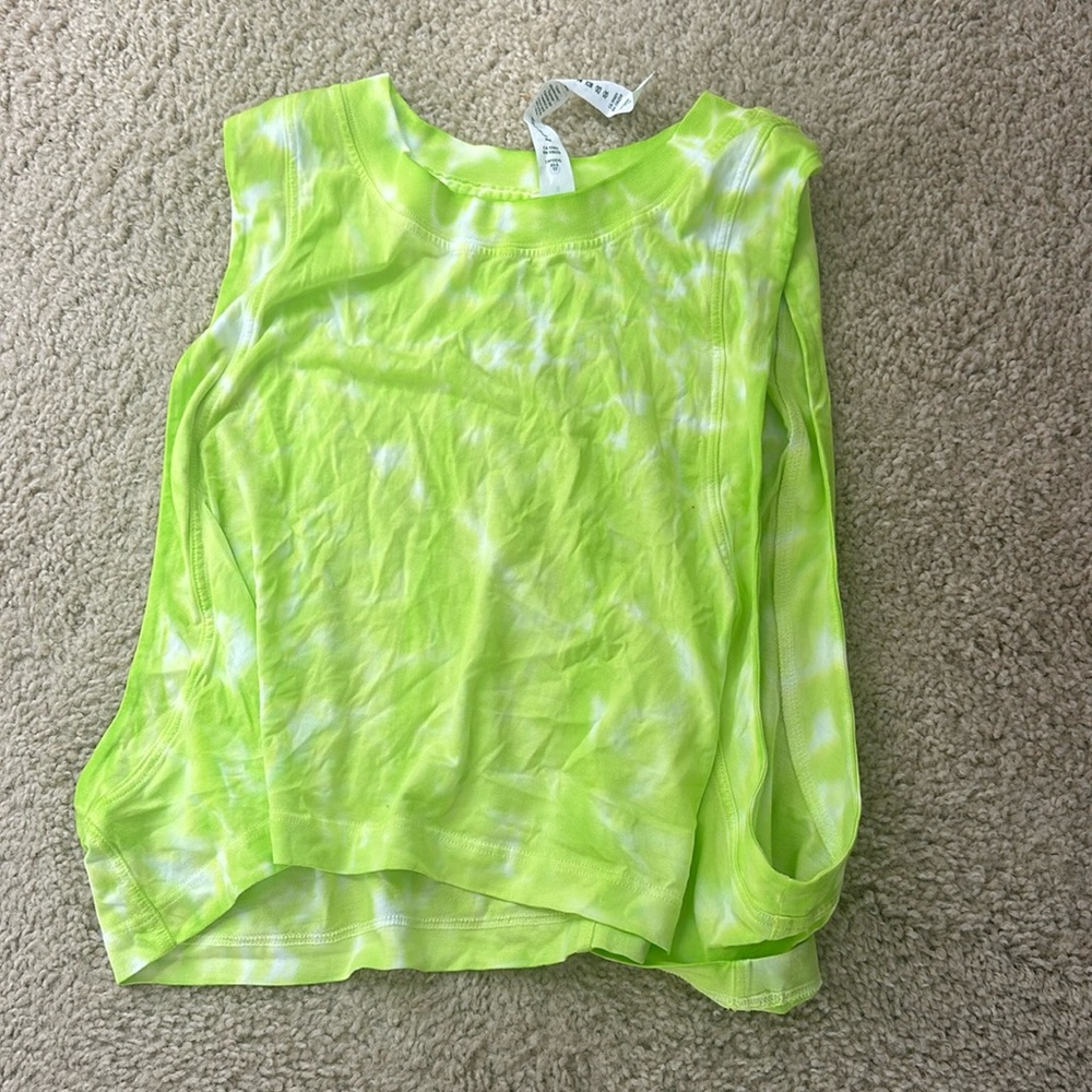LULULEMON CROPPED TIE-DYE TANK